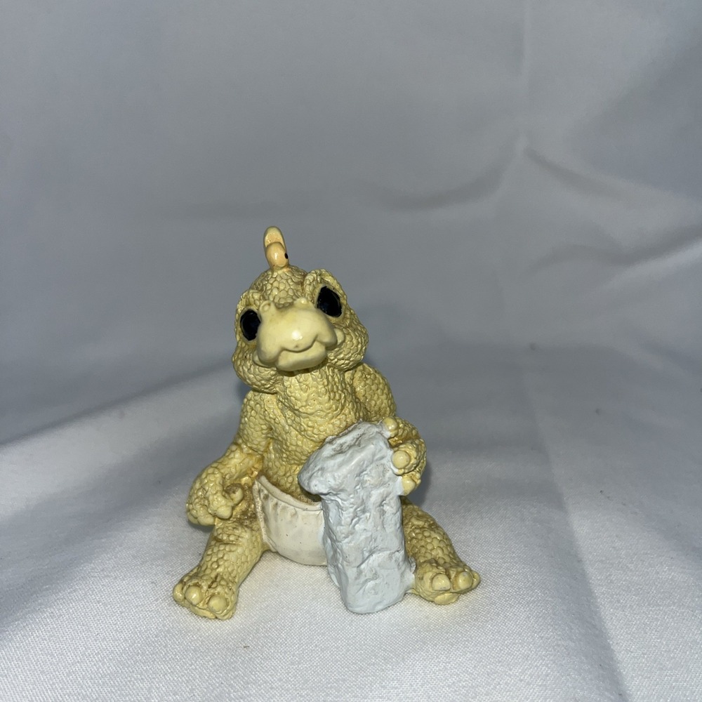 Enesco Prehistoric Ages Yellow Dinosaur Figurine -‎ Age 1 by Kathy Wise